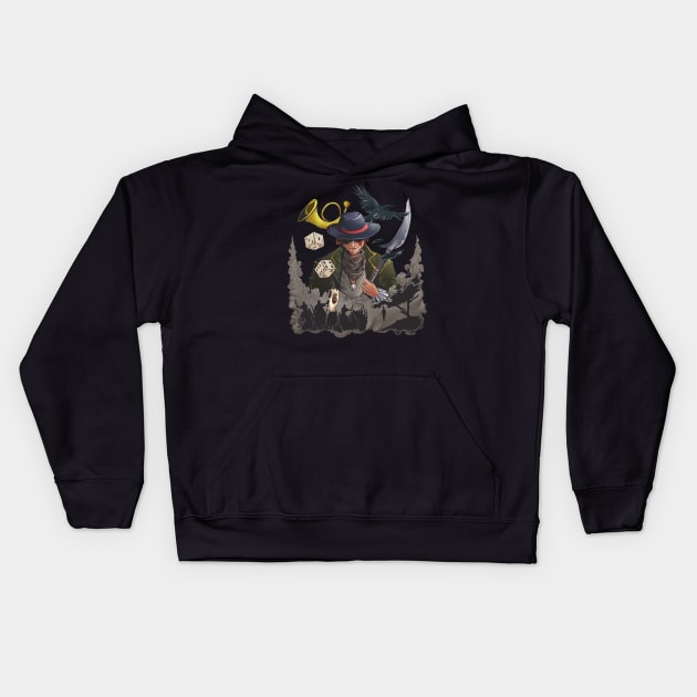 It's Time To Toss The Dice Kids Hoodie by Mandra